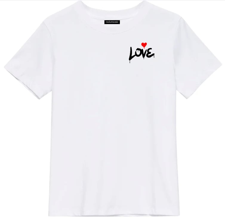 Love - White T- Shirt | Rocketsonic